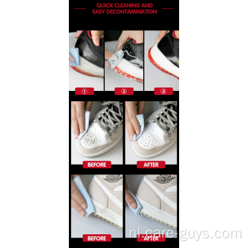 Aangepaste atletische schoenenverzorgingsproducten sneaker doekjes